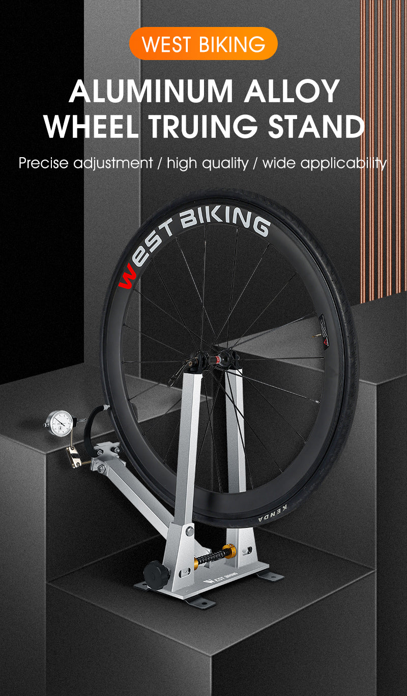 WEST BIKING Bicycle Wheel Truing Stand With Dial Indicator