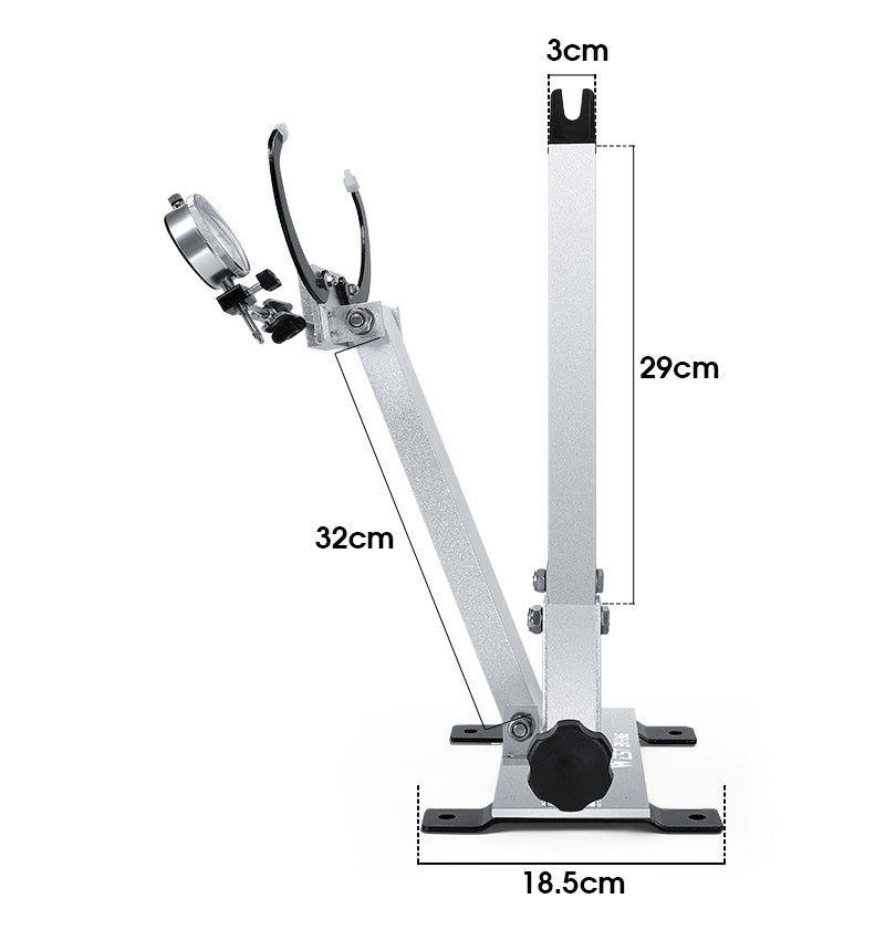 Bicycle Wheel Truing Stand With Dial Indicator