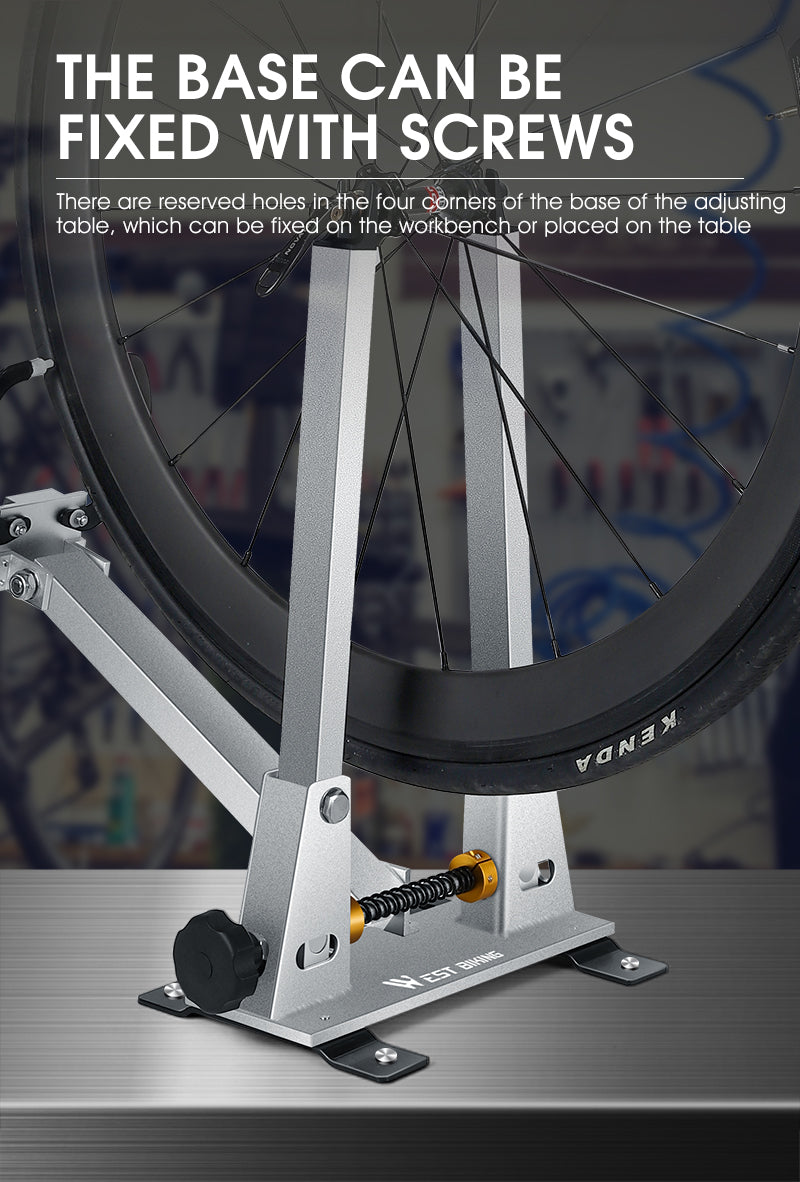 Bicycle Wheel Truing Stand With Dial Indicator