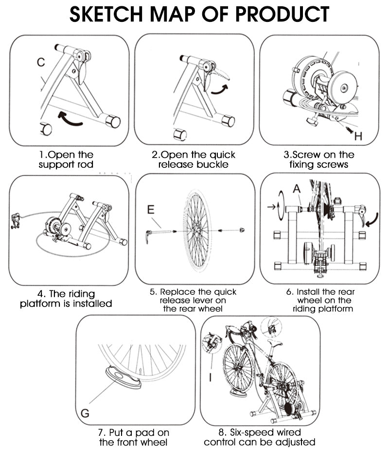 WEST BIKING Indoor Exercise Bike Trainer