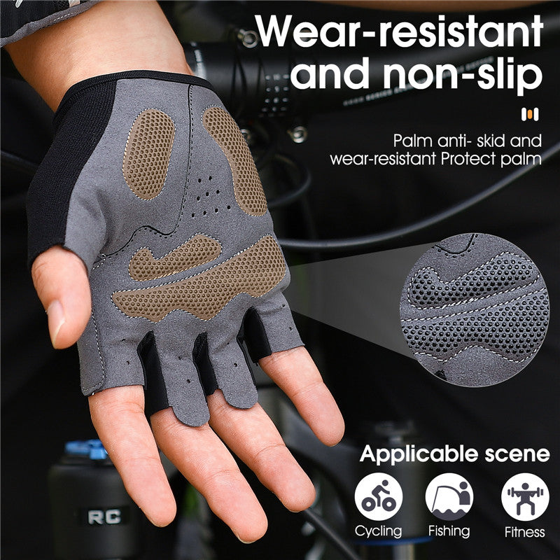 WEST BIKING Half Finger Cycling Gloves Shockproof