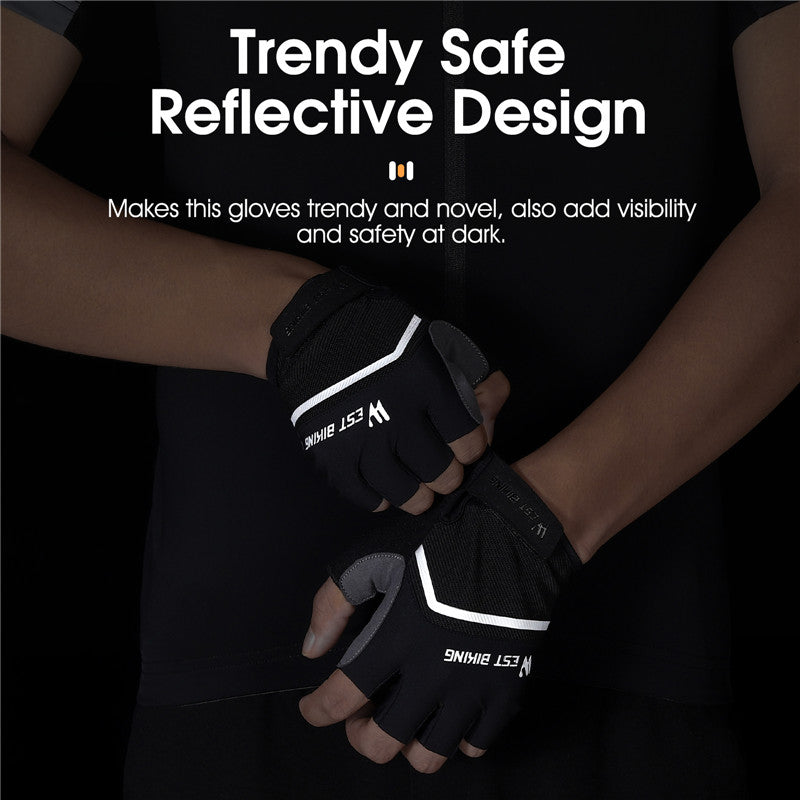 WEST BIKING Half Finger Cycling Gloves Shockproof