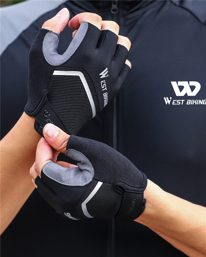 WEST BIKING Half Finger Cycling Gloves Shockproof