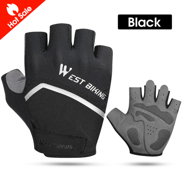 WEST BIKING Half Finger Cycling Gloves Shockproof