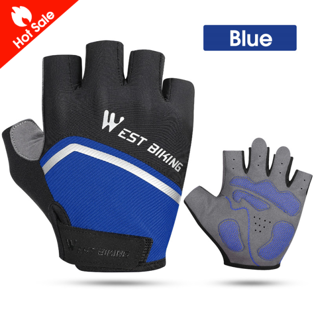 WEST BIKING Half Finger Cycling Gloves Shockproof