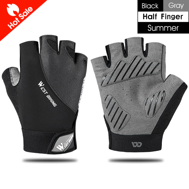 WEST BIKING Half Finger Cycling Gloves Shockproof