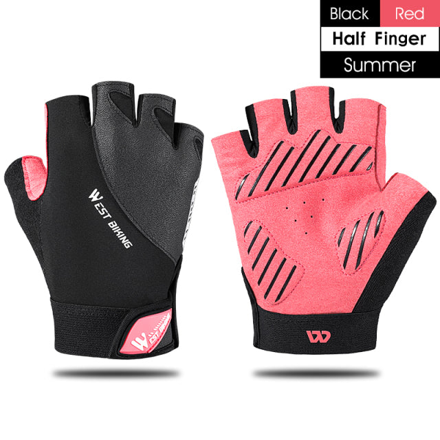 WEST BIKING Half Finger Cycling Gloves Shockproof