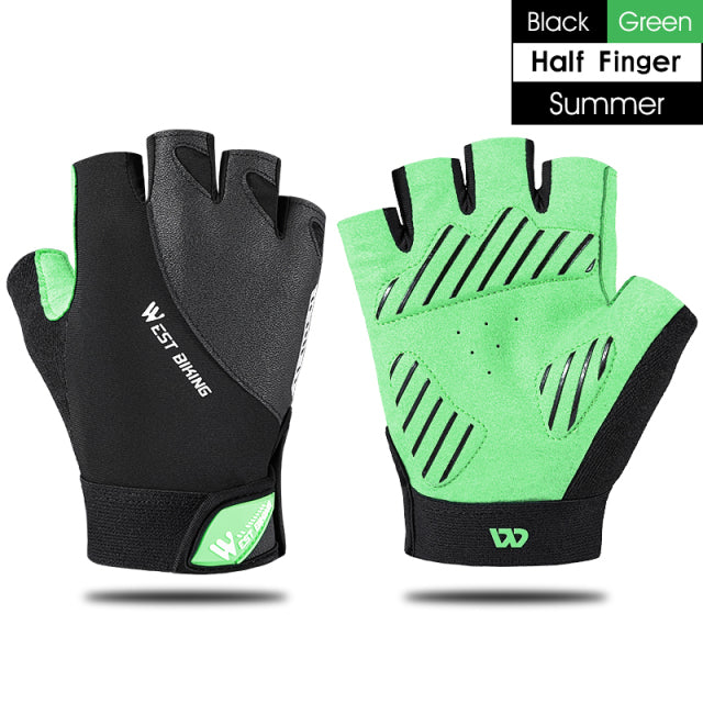 WEST BIKING Half Finger Cycling Gloves Shockproof