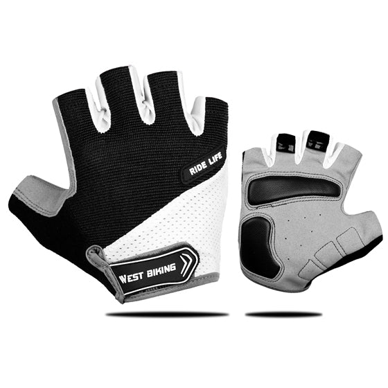 WEST BIKING Half Finger Cycling Gloves Shockproof