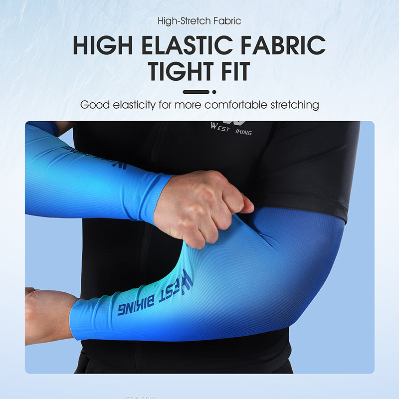 WEST BIKING Ice Silk Cycling Arm Sleeves UV Protection