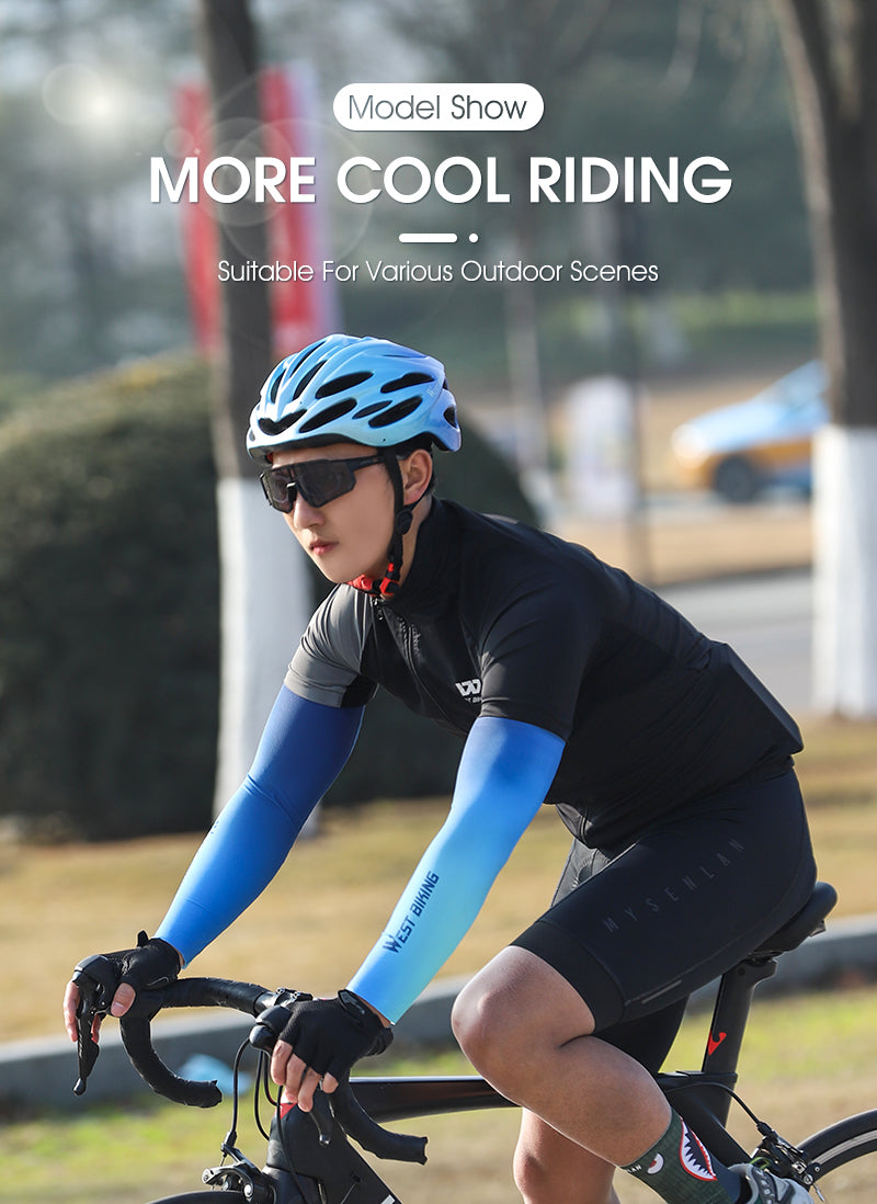 WEST BIKING Ice Silk Cycling Arm Sleeves UV Protection