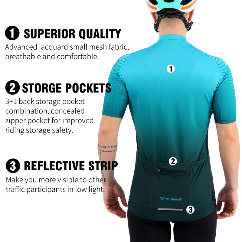 WEST BIKING Professional Cycling  Jersey Set