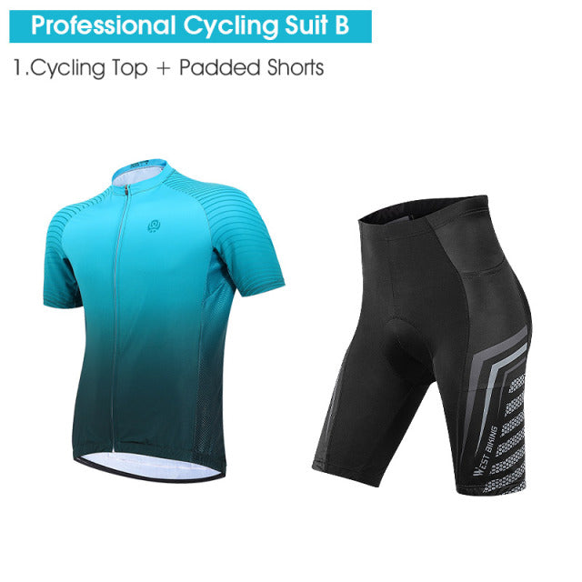 WEST BIKING Professional Cycling  Jersey Set