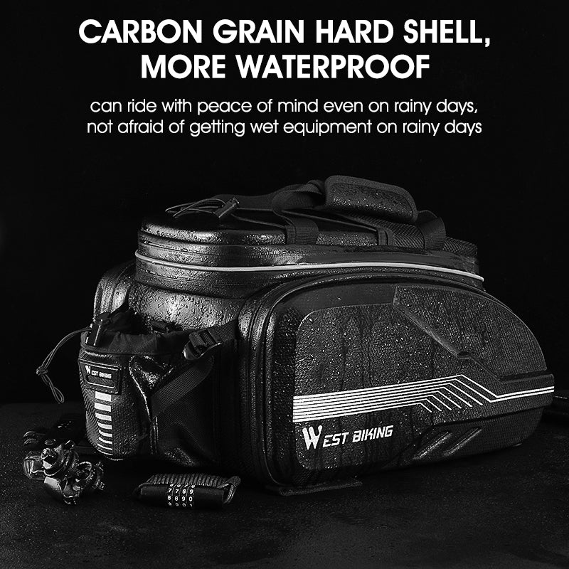 WEST BIKING Quality EVA Hard Shell Bike Bag Cycling Panniers