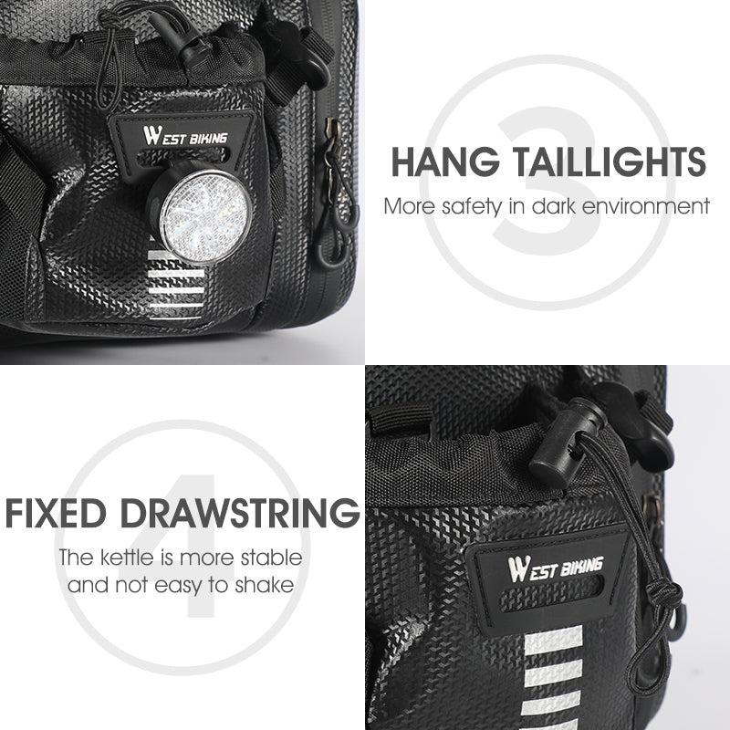 WEST BIKING Quality EVA Hard Shell Bike Bag Cycling Panniers