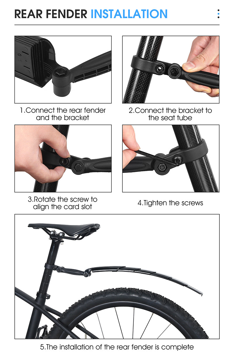  Foldable Universal Bike Mudguard