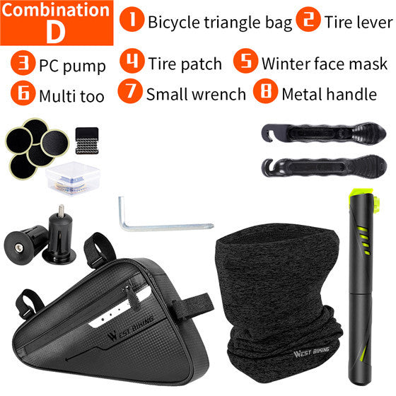 Bicycle Tools Kit Include Bike Pump Bag