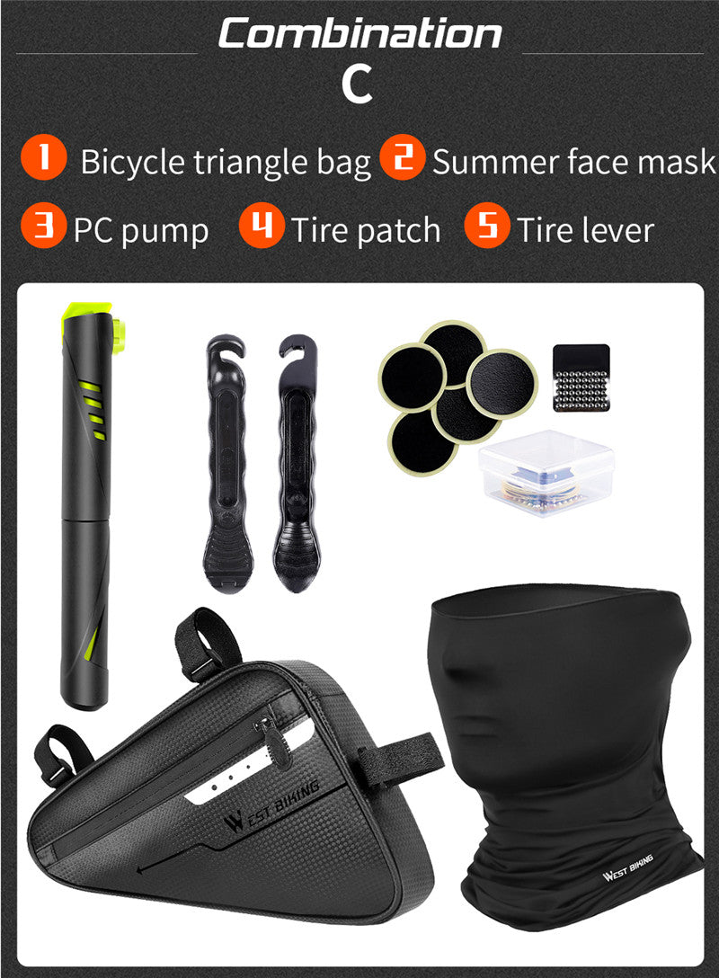 WEST BIKING Bicycle Tools Kit Include Bike Pump Bag