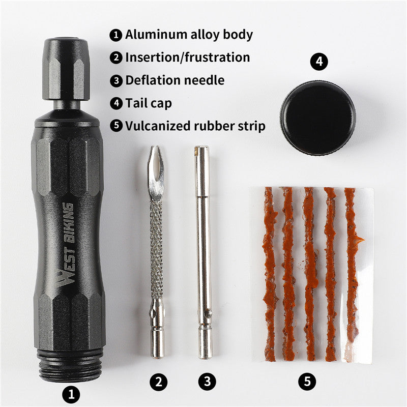  Bicycle Tubeless Tire Repair Tool Kit