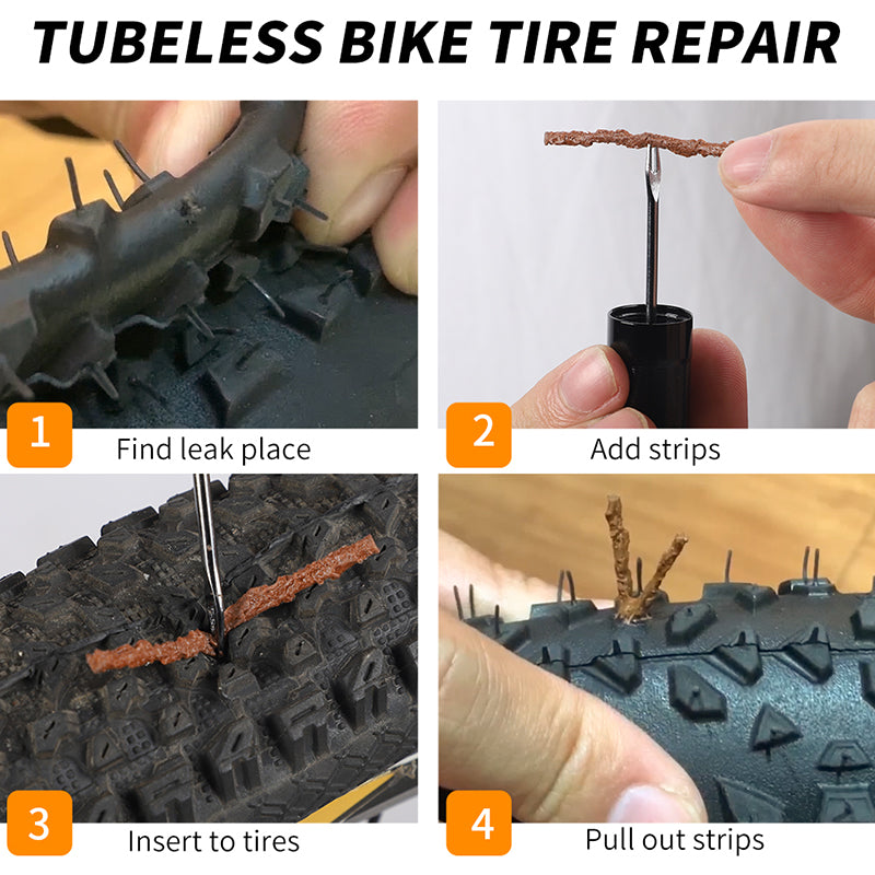  Bicycle Tubeless Tire Repair Tool Kit
