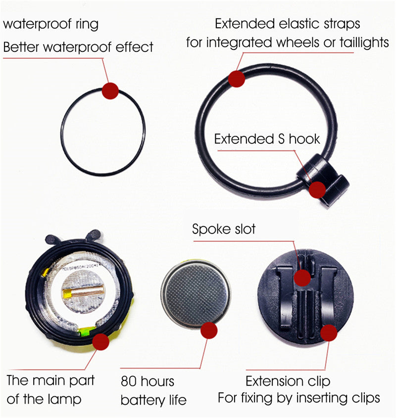 WEST BIKING Smart LED Bicycle Wheel Light Bike Front Tail