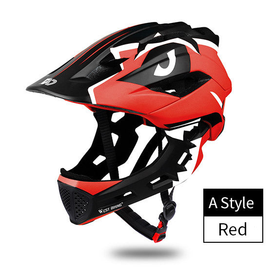 bike riding helmet price West BIKING Children Bike Bicycle Helmet Full Covered A Style Red